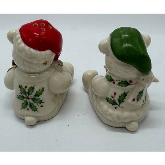 Lenox Christmas Bear Salt and Pepper Shakers - Picture 3 of 5